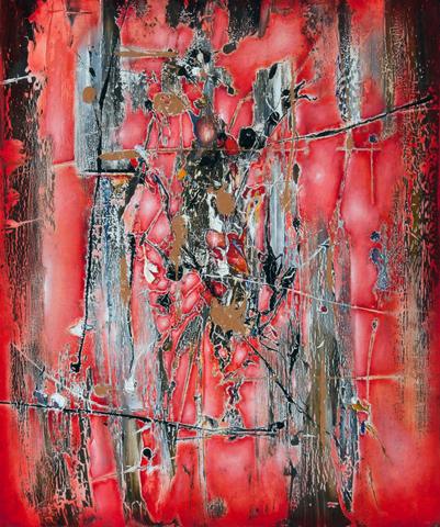Arbre de vie, tableau abstrait de Philippe Cloart