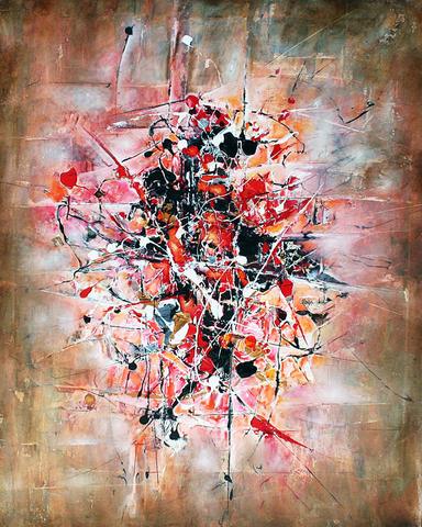 Christ, tableau abstrait de Philippe Cloart