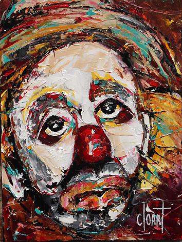 Clown 01, tableau de Philippe Cloart