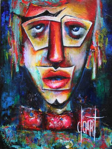 Clown Mouton 02, tableau de Philippe Cloart