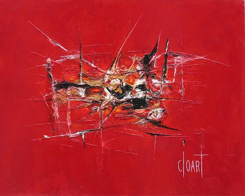 Déséquilibre instable, tableau abstrait de Philippe Cloart
