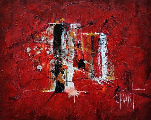 Equilibrum 3 ans après, tableau abstrait de Philippe Cloart