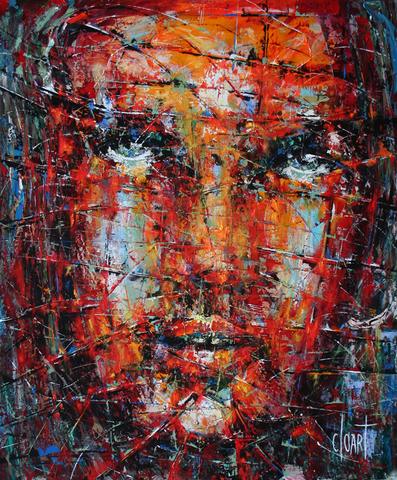 Fantasmus, tableau abstrait de Philippe Cloart