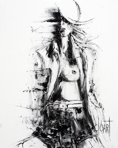 Femme Merveilleux, tableau de Philippe Cloart