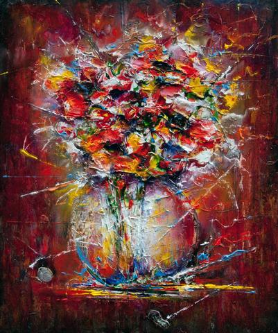 Fleur Alice, tableau de Philippe Cloart