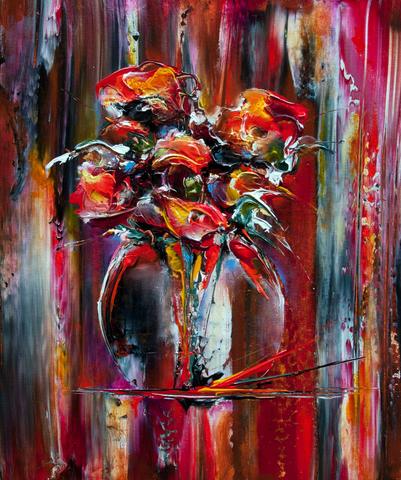 Fleur Anabelle, tableau de Philippe Cloart