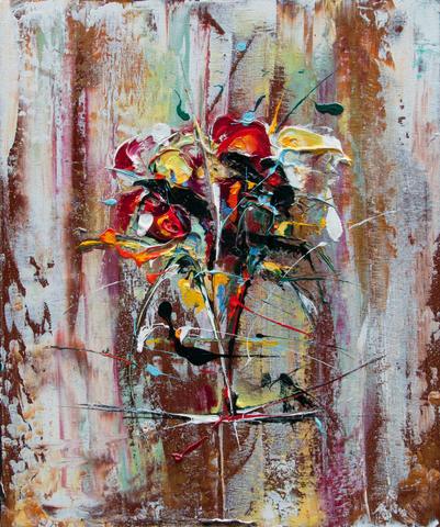 Fleur Louise, tableau de Philippe Cloart