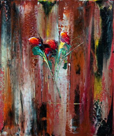 Fleur Roxanne, tableau de Philippe Cloart