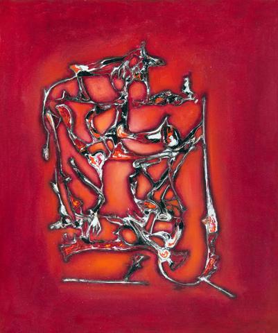 Joueur de contrebasse, tableau de Philippe Cloart