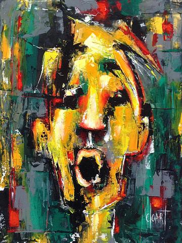 Le cri, tableau de Philippe Cloart