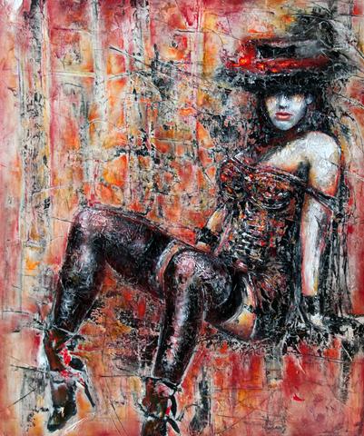 Le parfum, tableau abstrait de Philippe Cloart