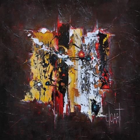 Maison coloniale, tableau abstrait de Philippe Cloart
