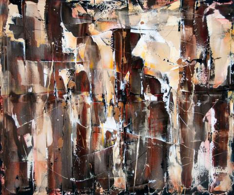Minéral, tableau abstrait de Philippe Cloart