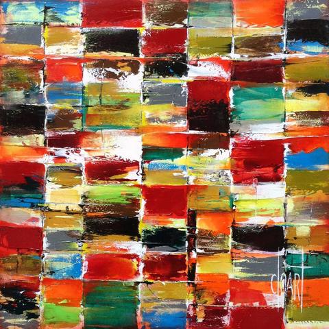 Nuances de Valérie, tableau abstrait de Philippe Cloart