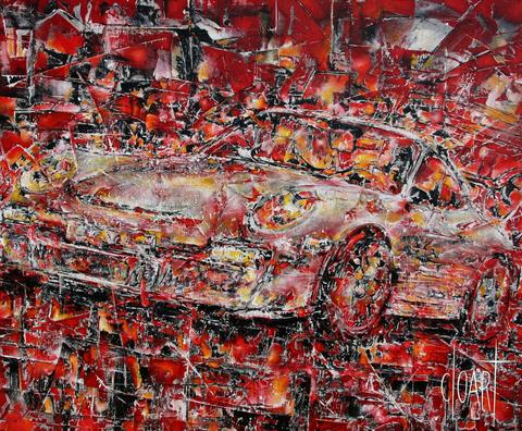 Porsche 997, tableau de Philippe Cloart
