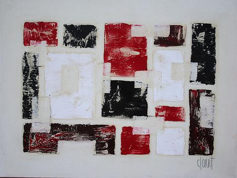Taches, tableau abstrait de Philippe Cloart