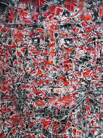 Visage 01, tableau abstrait de Philippe Cloart