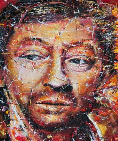Visage Gainsbourg, tableau de Philippe Cloart