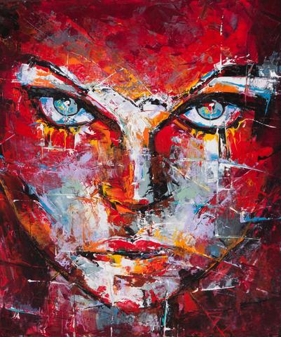 Visage Navi, tableau de Philippe Cloart