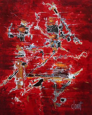 XX, tableau abstrait de Philippe Cloart