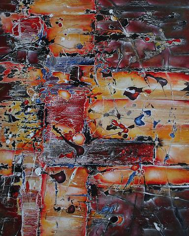 YY, tableau abstrait de Philippe Cloart